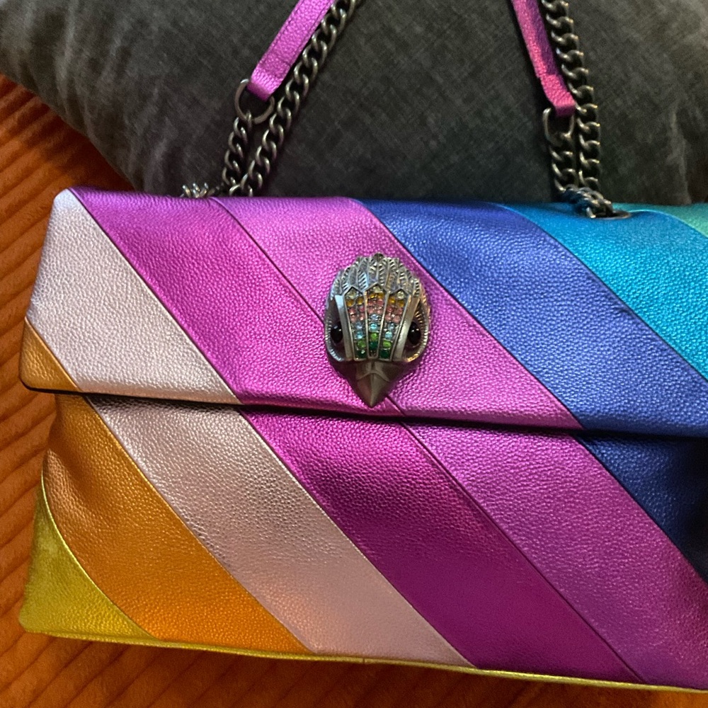 Kurt Geiger extra large Multicolor Striped Women's Bag 15L 10 H